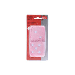 Dadi peluche Carpoint, rosa chiaro 