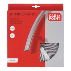 Modanatura decorativa cromata Carpoint 12 mm / 8 metri 