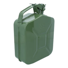 Tanica carburante Carpoint da 5 litri in metallo verde, omologata UN 