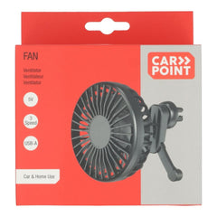 Ventilatore Carpoint con griglia USB-A Ø10,5 cm 5 V 
