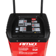 Caricabatterie AMiO con avviatore d’emergenza 12/24 V – 40 A / 300 A 