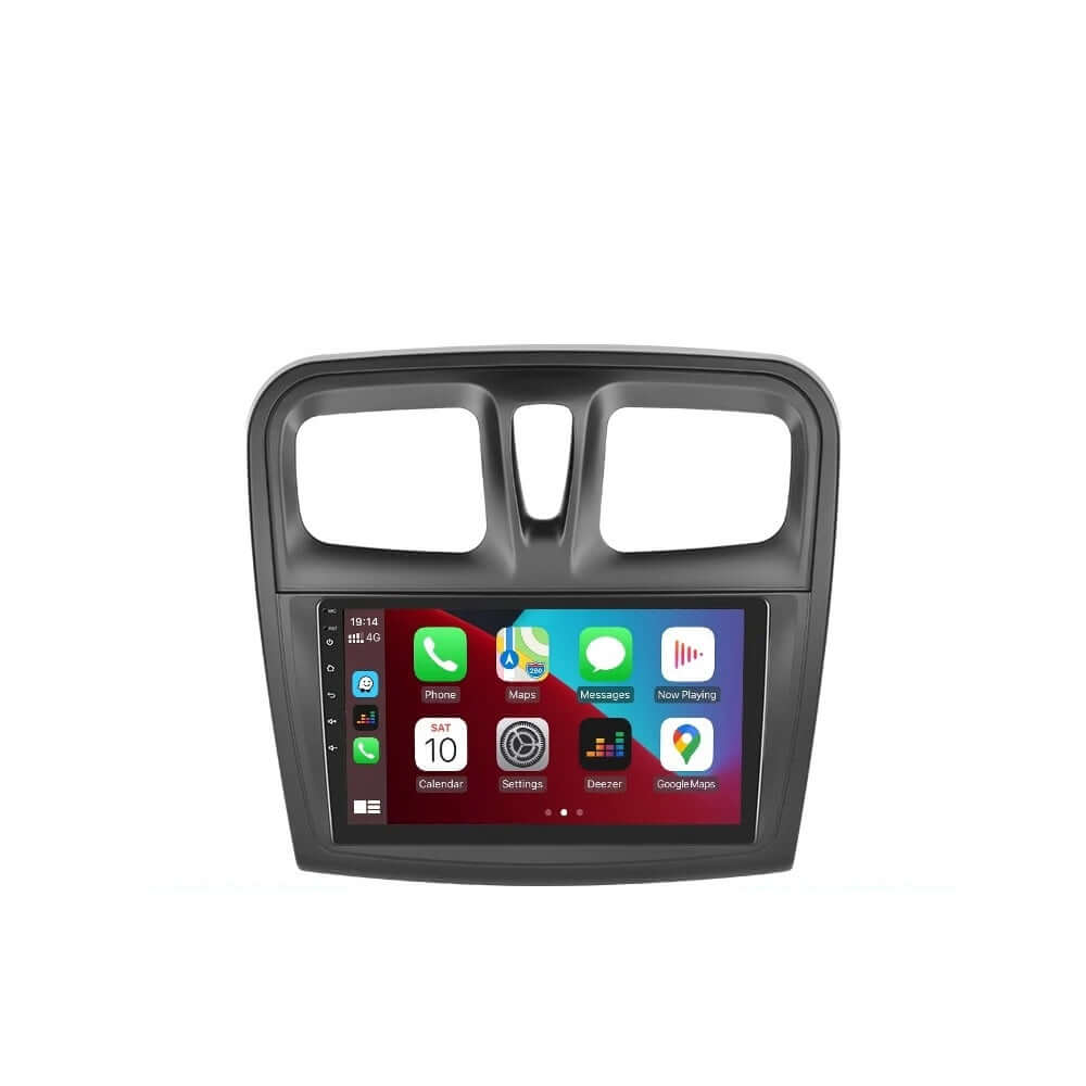 Dacia Logan/Sandero - 9" Radio m. Apple CarPlay og Android Auto – Bilmedie.dk