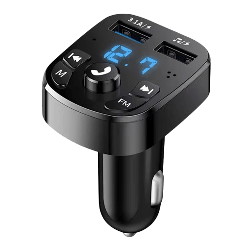 12V oplader til cigaretstik m. indbygget Bluetooth-transmitter – Bilmedie.dk