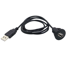 Cavo prolunga USB per autoradio – da USB maschio a femmina con montaggio a pannello 