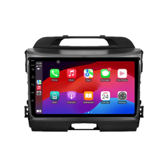 Kia Sportage 10-16 - 9" Radio m. Apple CarPlay og Android Auto med moderne teknologi.