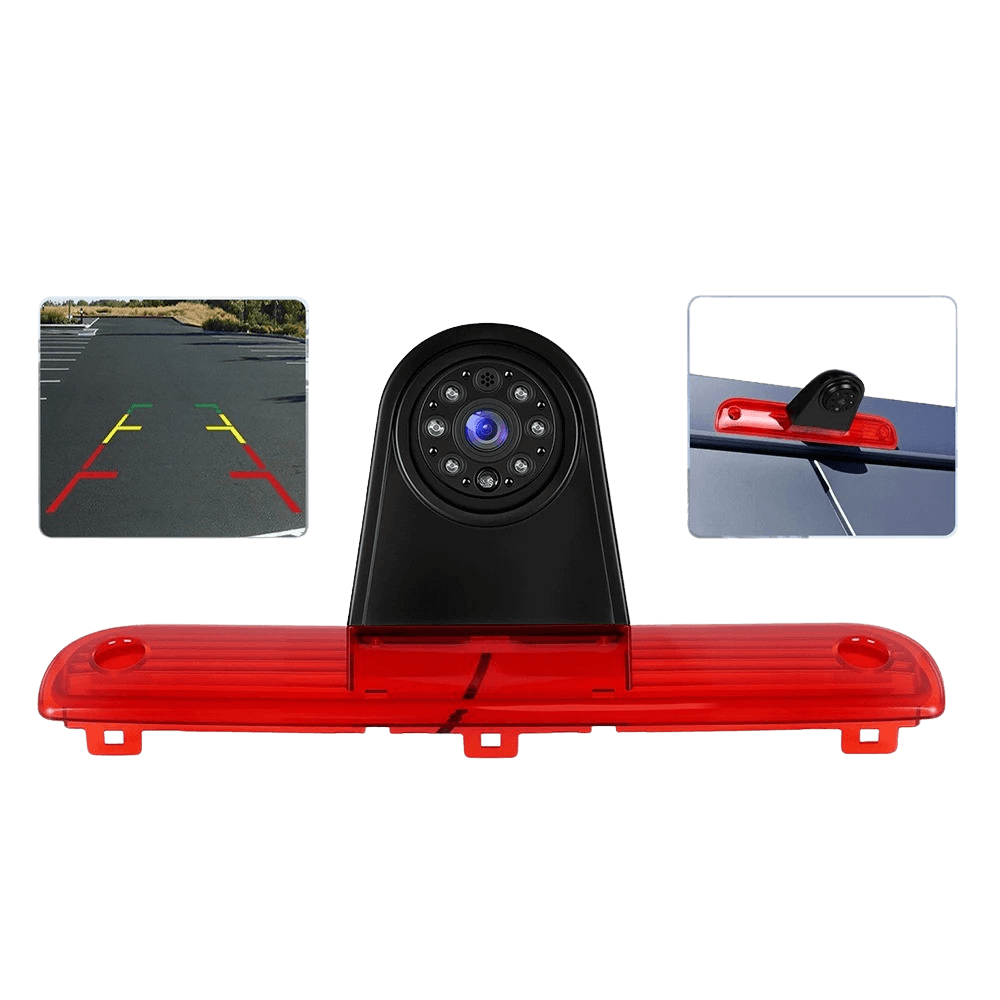 Bakkamera til Fiat Ducato & Peugeot Boxer (2006-2018) med bremselys og skærmbilleder af bagparti