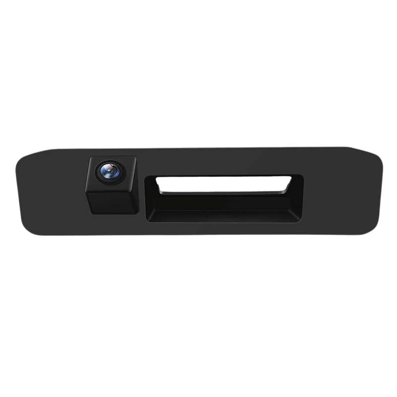 Telecamera posteriore per Mercedes Vito (1080p) con design impermeabile, montata nel portellone posteriore.