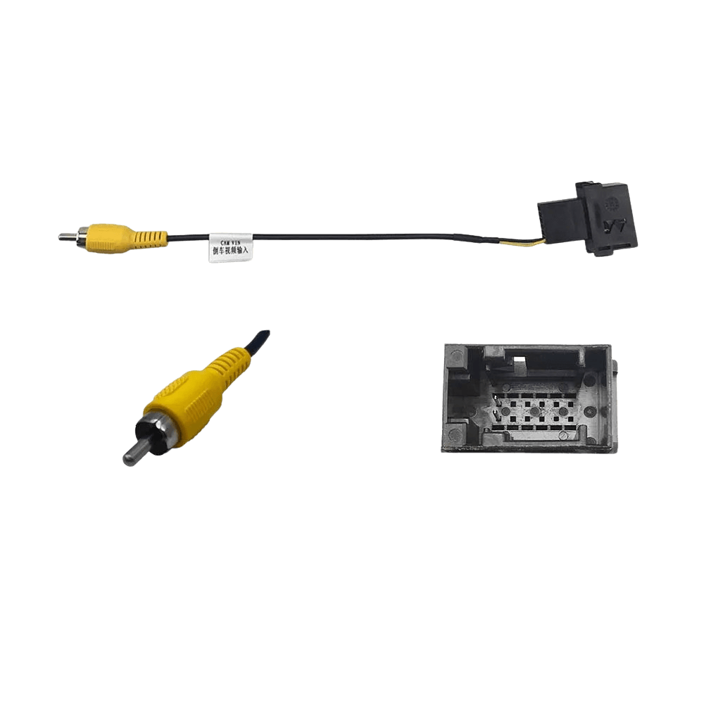 Adapterkabel Ford - Originalt bakkamera på eftermonteret radio, inkluderer stik og video tilslutning.