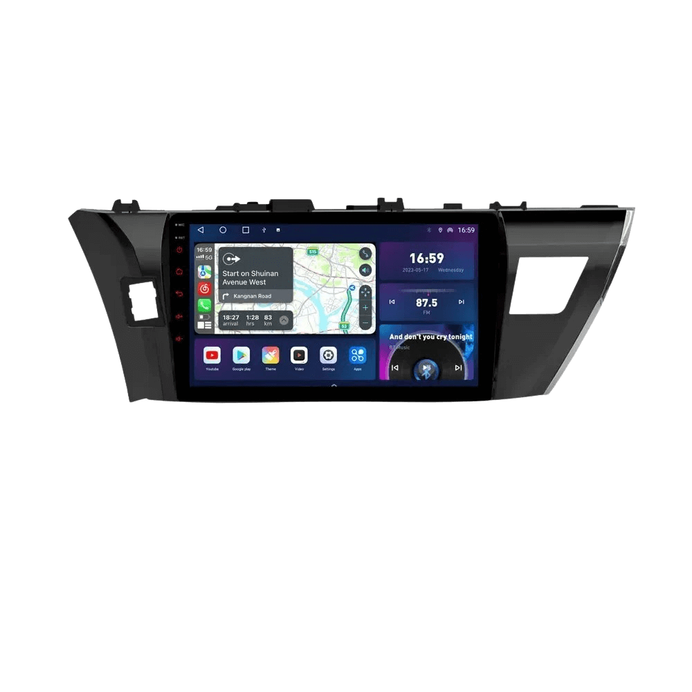 Toyota Corolla 14-16 - 10,1" Radio m. Apple CarPlay og Android Auto – Bilmedie.dk