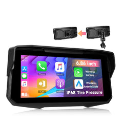 Schermo per moto da 6,86” con CarPlay, Android Auto, AirPlay e TPMS 