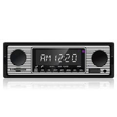 Autoradio 1 DIN con Bluetooth, USB e design retrò – lettore MP3 