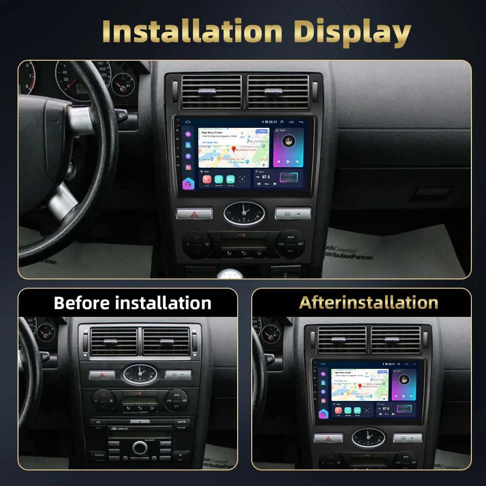 Ford Mondeo 00-07 - 9" radio met Apple CarPlay en Android Auto – Carmediaeurope.com