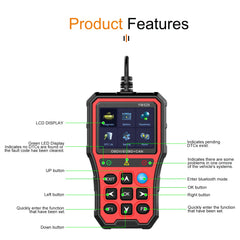 Lettore codici guasto OBD2 YM529 – strumento diagnostico con Bluetooth e schermo a colori 