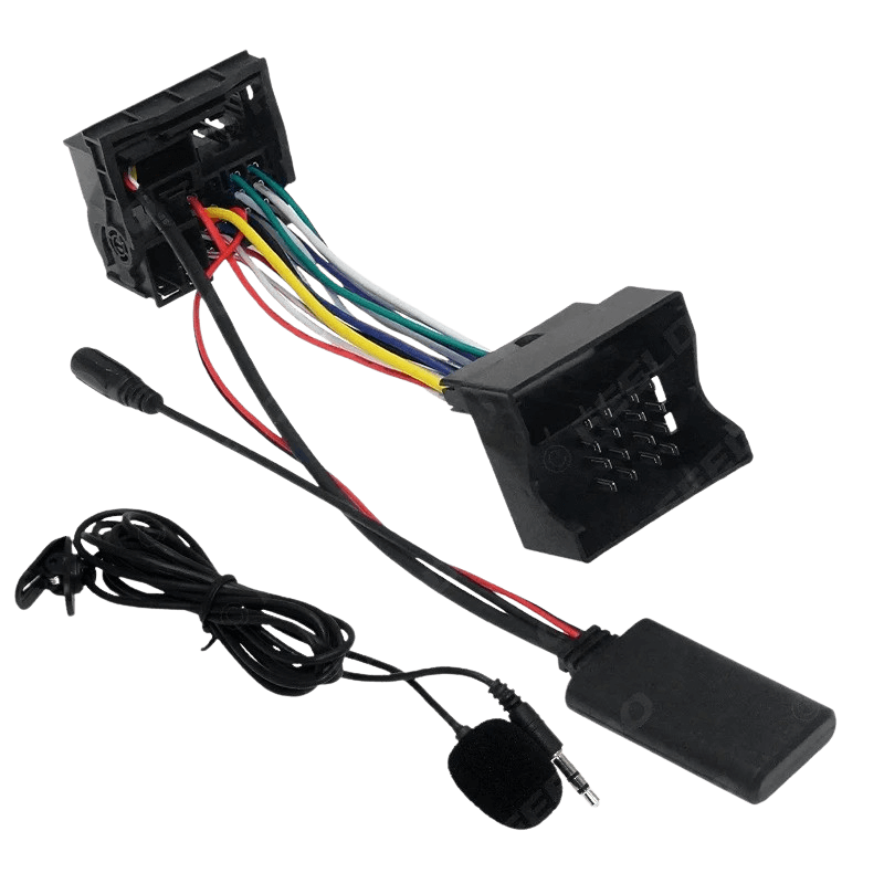 Bluetooth Adapter – Ford (Fiesta, Mondeo, Focus, Transit, Fusion mm.) wiring components and microphone.