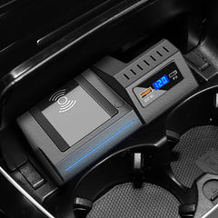 Mercedes-Benz C W205/GLC X253 caricatore wireless per smartphone 15W con luce ambientale 