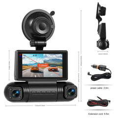Dashcam 3" 2K con 4 telecamere – schermo IPS, G-Sensor e registratore DVR 