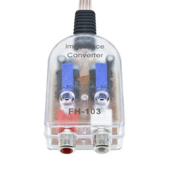 Convertitore High to Low a 2 canali – adattatore uscita linea RCA per autoradio 