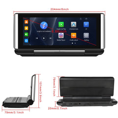 Display portatile pieghevole da 6,86" con Apple CarPlay e Android Auto wireless 