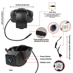 4K Dashcam nascosta per Honda Civic 2017-2020 – Plug & Play 