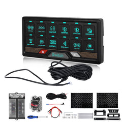 Pannello interruttori RGB a 12 vie con comando touch – pannello di controllo 12V / 24V 