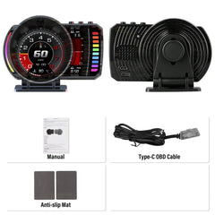 Display Head-Up (HUD) da 3,5" per auto – tachimetro digitale con OBD2 