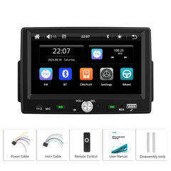 7" autoradio 1 DIN con Apple CarPlay e Android Auto – Bluetooth 5.0, touchscreen e USB 