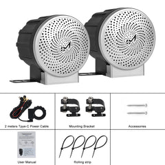 Kit altoparlanti per moto IP67 – altoparlante Bluetooth 12V impermeabile con controllo al manubrio 