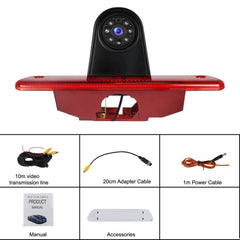 Bakkamera til Toyota Proace 07-16 mm. med IP67 design og tilbehør vedhæftet.