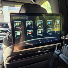 14" Bagsædeskærm m. Netflix, Youtube, TV2 Play mm. – Bilmedie.dk