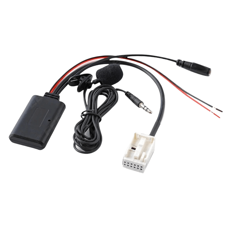 Bluetooth-adapter – BMW 3 Serie (E90/E91/E92/E93) met microfoon en aansluitkabels.