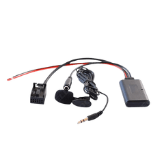 Bluetooth Adapter – Ford (Focus, C-Max, Mondeo, S-MAX, Connect, Transit og Fiesta) med tilslutningskabler og mikrofon.