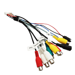 Cavo audio RCA a 20 pin – per radio Bilmedie con diverse connessioni per audio e video.
