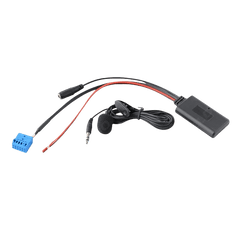 Bluetooth Adapter – VW Golf, Polo og Passat med tilslutningskabler og mikrofon til trådløs lydstreaming.