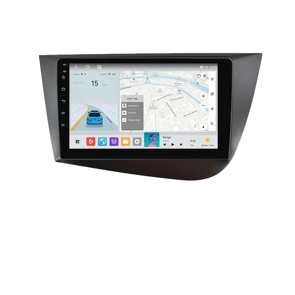 Seat Leon 05-12 - 9" Radio m. Apple CarPlay og Android Auto – Bilmedie.dk