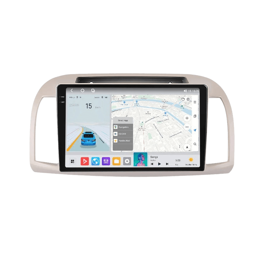 Nissan Micra 02-10 - 9" Radio m. Apple CarPlay og Android Auto – Bilmedie.dk