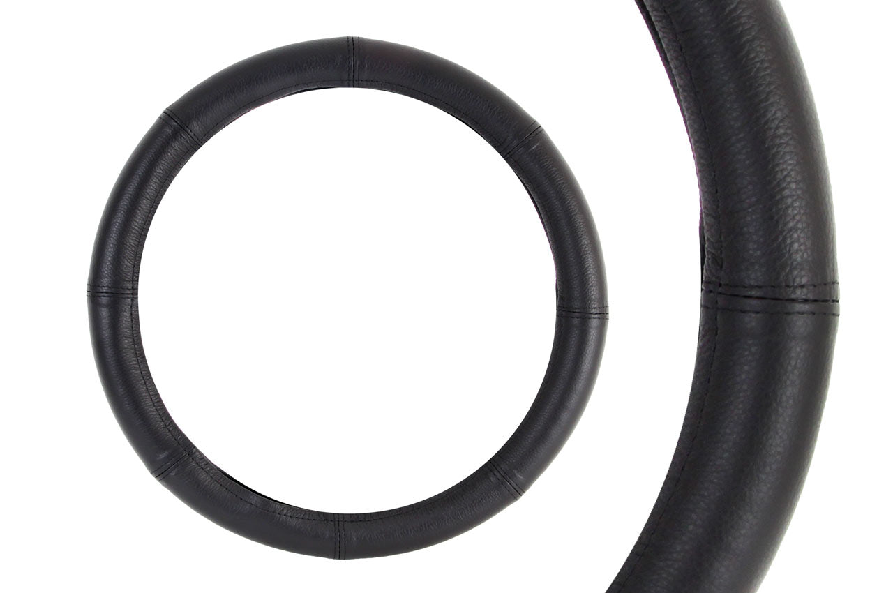 Coprivolante in vera pelle per volanti da 37-39 cm
