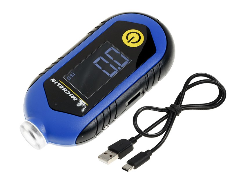 Misuratore digitale della pressione pneumatici 10,3 bar con misuratore di profondità del battistrada e torcia LED
