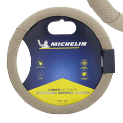 Coprivolante beige taglia M per volante da 36,8-39,4 cm
