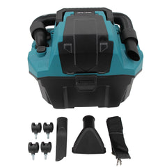 Aspirapolvere mini senza fili 18V per liquidi e solidi con batteria Makita 